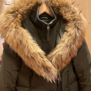 Army green woman’s medium mackage adali coat